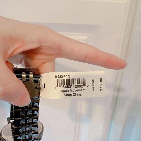 NWT Fossil BQ2419 Lux Luther Three-Hand Smoke Stainless Steel Watch - Picture 3 of 8